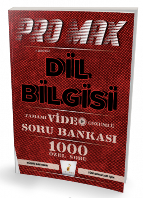 Promax Dil Bilgisi Tamamı Video Çözümlü Soru Bankası Rüştü Bayındır